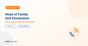 Aadhaar HoF Self Declaration Form PDF Download – Head of Family Address Sharing Form