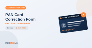 PAN Card Correction Form PDF Download – PAN कार्ड सुधार आवेदन फॉर्म