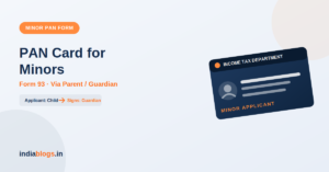 PAN Card Minor Form PDF Download – नाबालिग के लिए PAN Card आवेदन फॉर्म