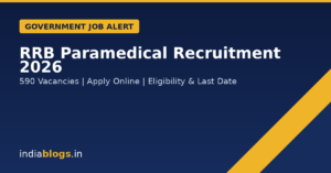 RRB Paramedical Recruitment 2026