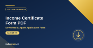 rajasthan income certificate form pdf