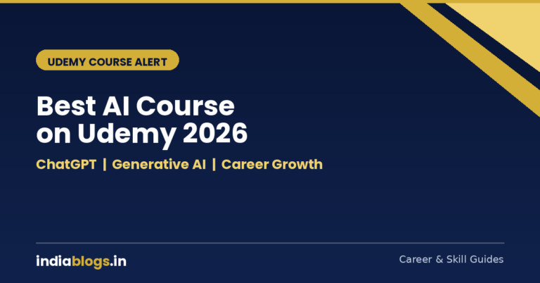 Best AI course Udemy Hindi guide ChatGPT Generative AI 2026